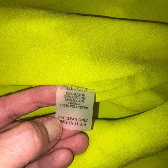 Alexis Yellow Green Lace Blouse - Picture 7 of 8